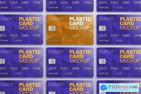 Plastic Card Mockup Set - 21 styles 4430199