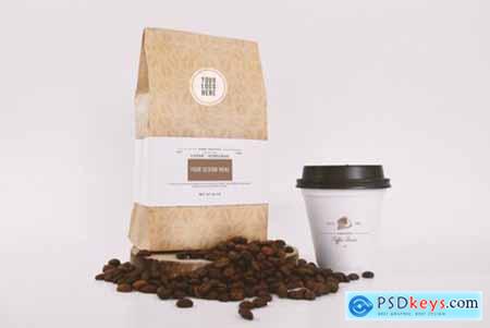 Coffee Packaging Showcase Mockup Template