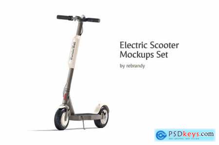 Electric Scooter Mockups Set 4784538