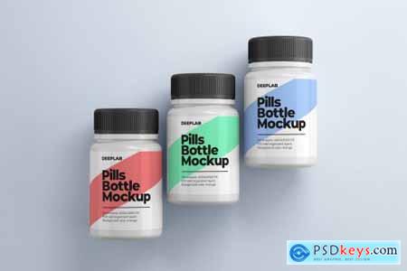 Medical Pill Bottle Mockup - 11 set 4429056