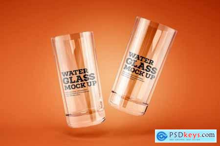 Water and Cocktail Glass Mockup Set 4774238