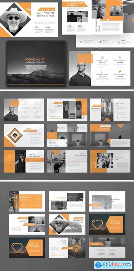 Movement Pitch Dect Creative Powerpoint, Keynote and Google Slides Templates