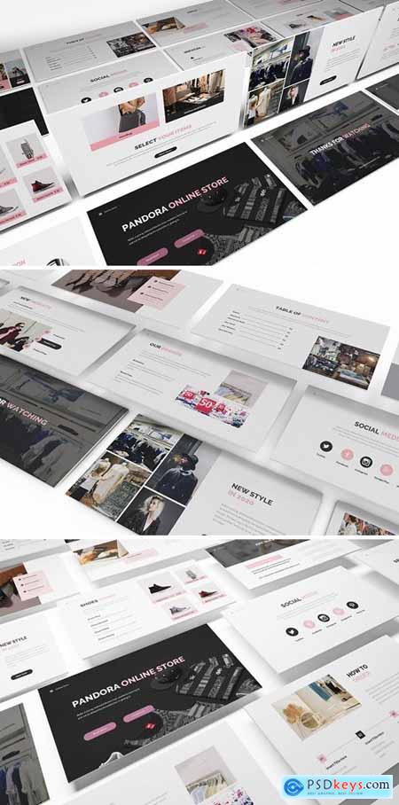 Online Store Powerpoint, Keynote and Google Slides Templates