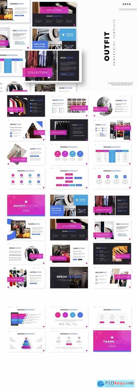 Outfit Powerpoint, Keynote and Google Slides Templates