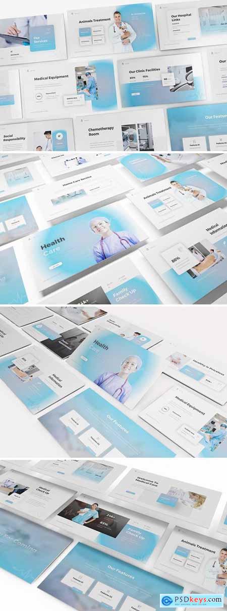 Health Care Powerpoint, Keynote and Google Slides Templates