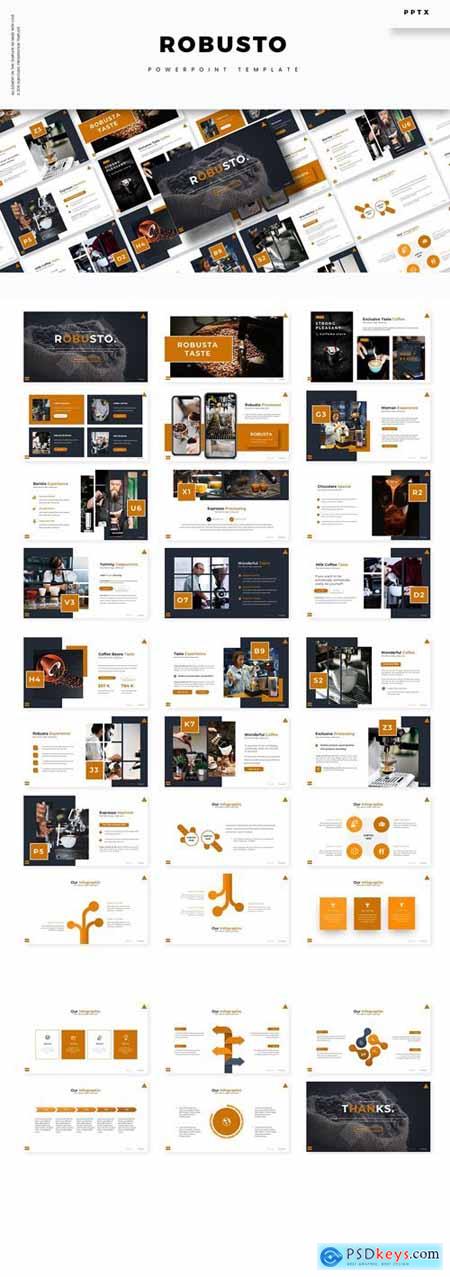 Robusto Powerpoint, Keynote and Google Slides Templates