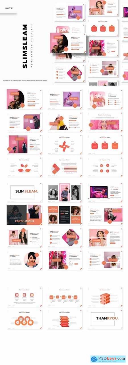 Simsleam Powerpoint, Keynote and Google Slides Templates