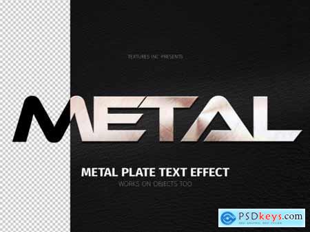 Metal Plate Text Effect Mockup 337471217