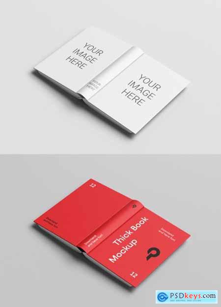 Cover Side of Open Book Mockup 332736876