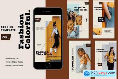 Fashion Colorful Instagram Stories Template