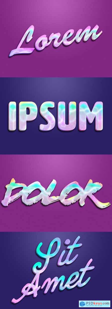Holographic Text Effect Mockup 332774493