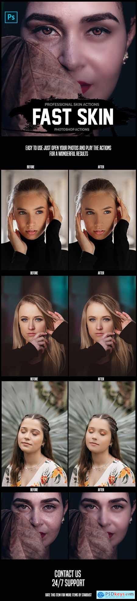 Fast Skin - Professional Photoshop Actions 26154963