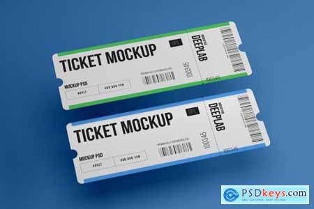 Tickets Mockup Set - 17 styles 4328495