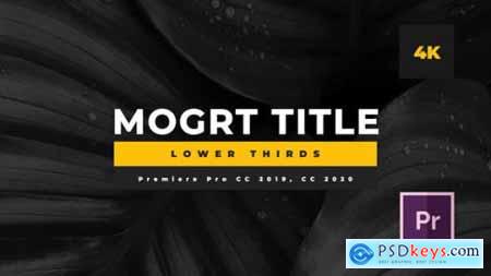 Minimal Mogrt Lower Thirds 26363874