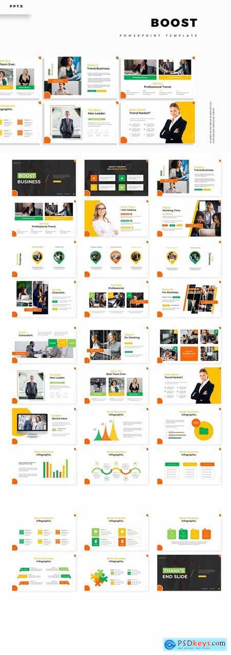Boost Powerpoint, Keynote and Google Slides Templates