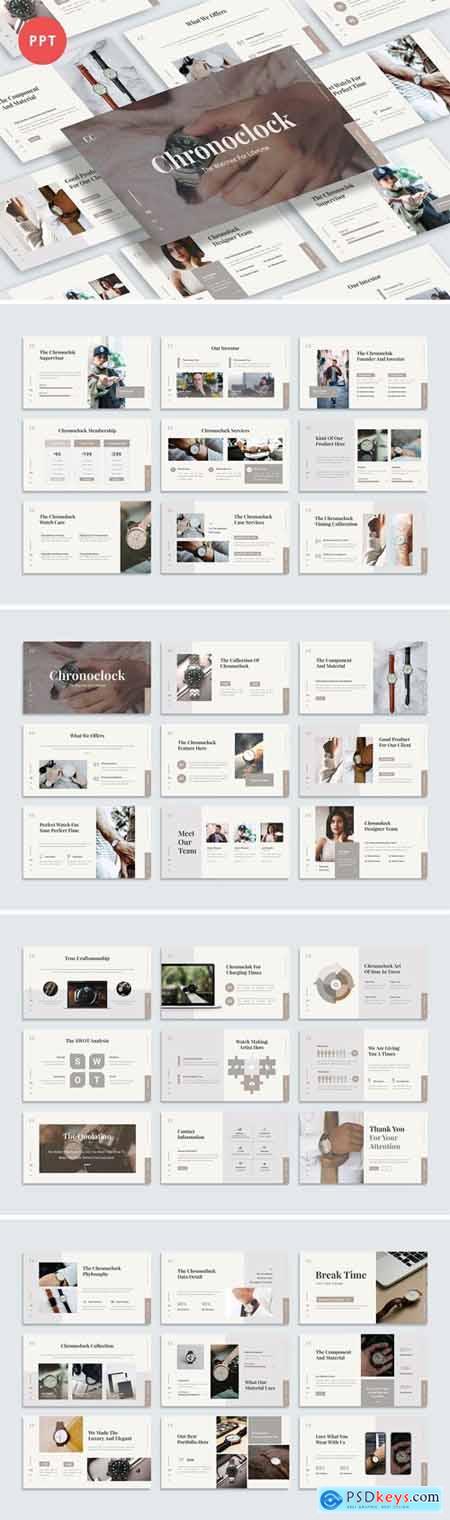 Chronoclock Powerpoint, Keynote and Google Slides Templates