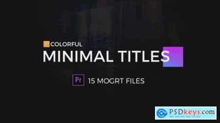 Colorful Minimal Titles For Premiere Pro 23328300
