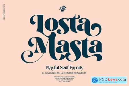 Losta Masta - Playful Serif Family 4752253