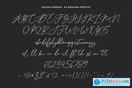 Dalton Gardens - Script Font