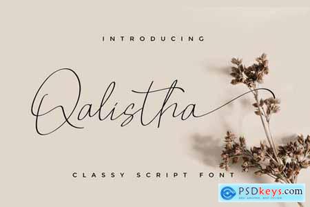 Qalistha Script Font