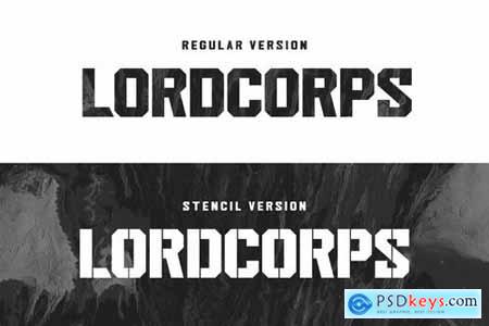 Lordcorps - Military Sans Font
