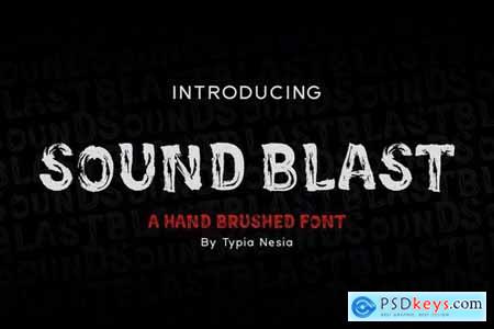 SoundBlast - Brush Font