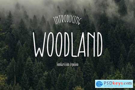 Woodland - Handwritten Typeface