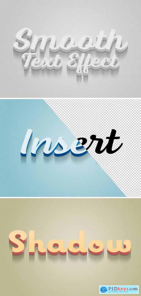 3D Text Effect with Shadow Mockup 338866180