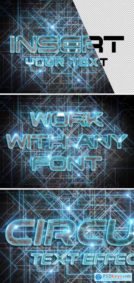 Circuit Style Text Effect Mockup 338873151