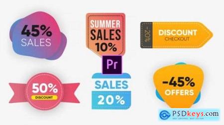 Trendy Sales Badges Premiere Pro 26375973