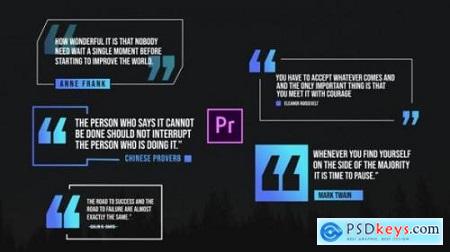 Quote Titles Pack Premiere Pro 26376692