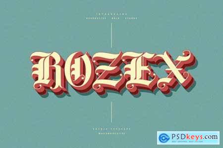 Rozex - Bold Decorative Gothic Font 4823186
