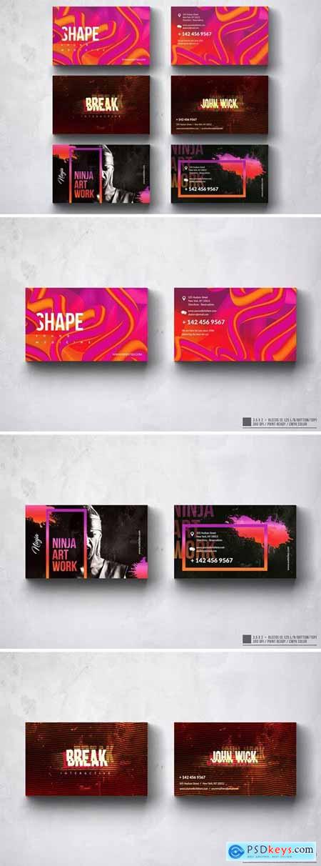 Creative Multipurpose Business Card Design Set 5EYLQSJ