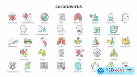 Coronavirus 36 Flat Animation Icons 26375823