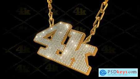 Hip-Hop Style Bling-Bling 3D Pendant on Chain 2924254