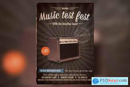 Music Test Fest Flyer Poster
