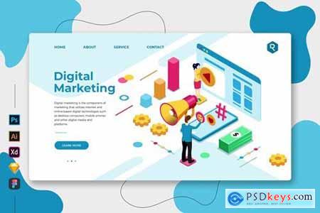 Digital Marketing - Web & Mobile Landing Page