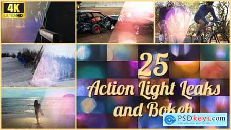 25 4K Action Light Leaks and Bokeh 21357857
