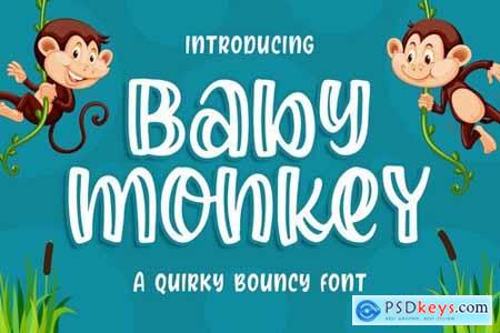 Baby Monkey - a Quirky Bouncy Font