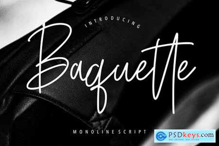Baquette Monoline Script