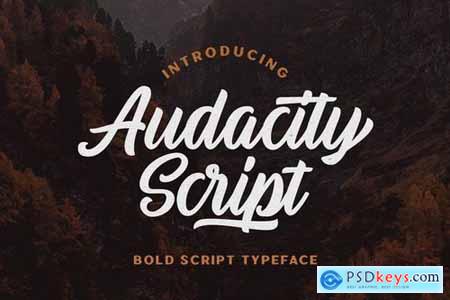 Audacity Script - Adventure Typeface