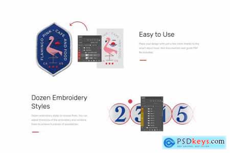 Patch Mockups + Embroidery Generator 4825446