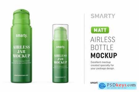 Matt airless bottle mockup 4552418