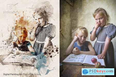 Digital Painting Photoshop Action 4611836