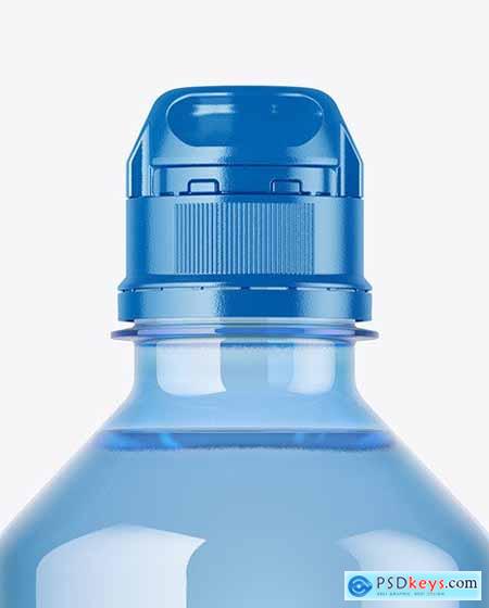 Blue PET Water Bottle Mockup 58828