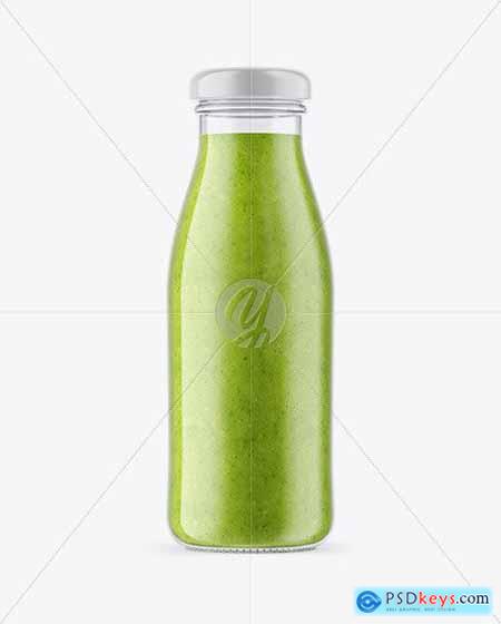 Green Smoothie Bottle Mockup 58812