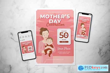 Mothers Day Flyer Set