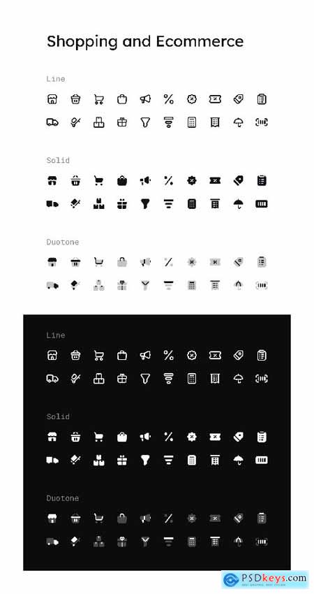 Shopping and Ecommerce Icon Set