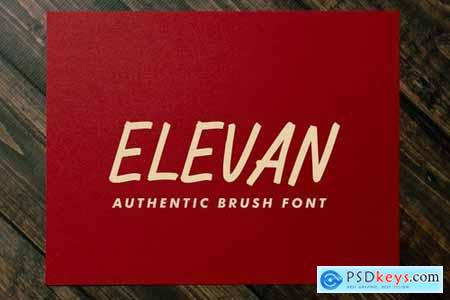Elevan Brush Font