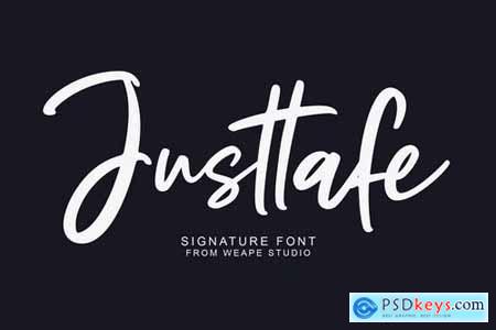 Justtafe - Signature Font